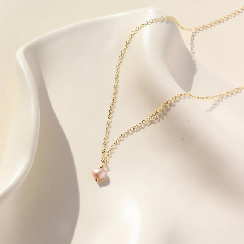 Pink Pearl Necklace