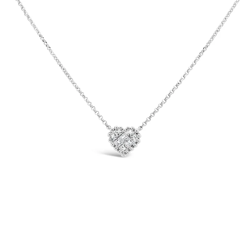 Diamond Tiny Heart Necklace