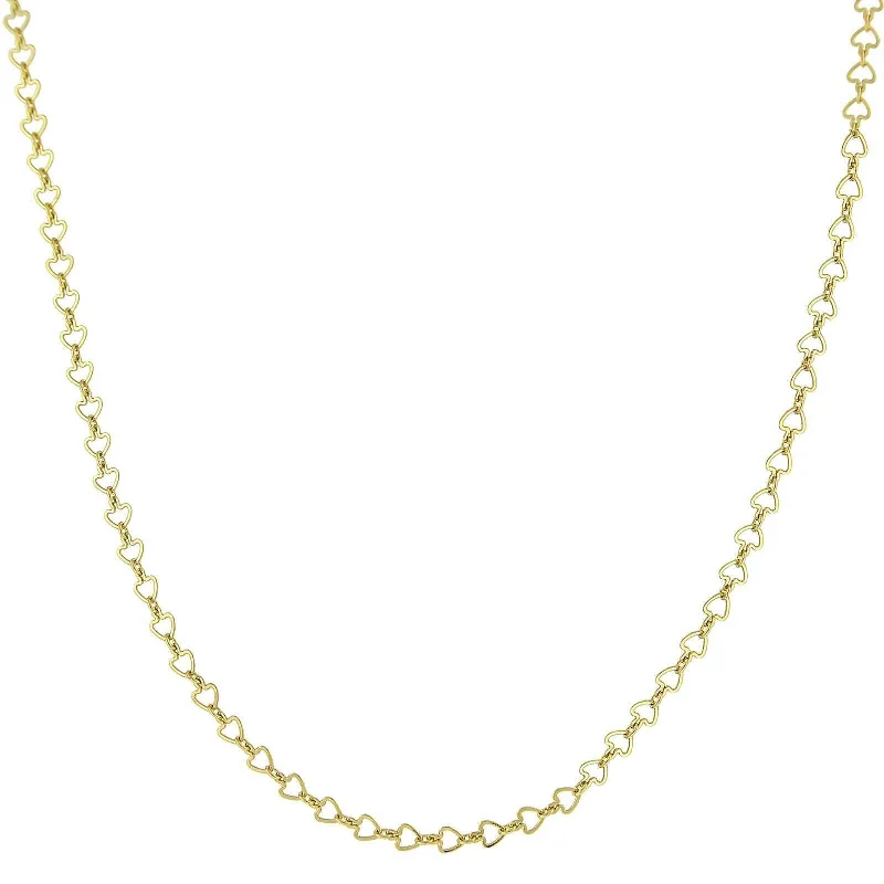 1928 Jewelry Gold Heart Chain Necklace 16"