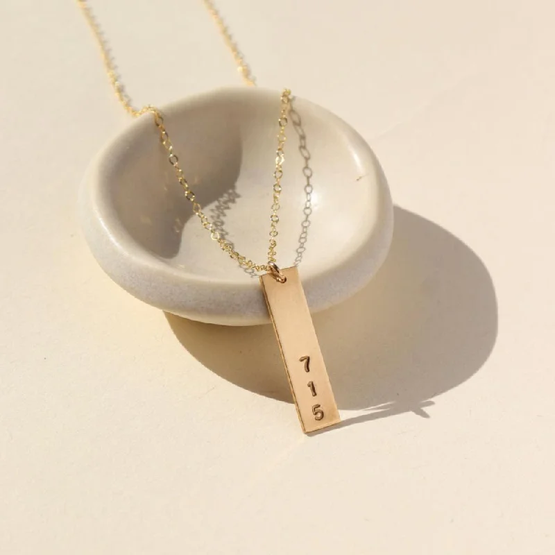 Area Code Necklace